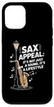 Coque pour iPhone 12/12 Pro Appel de saxophone amusant