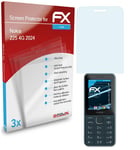 atFoliX 3x Screen Protection Film for Nokia 225 4G 2024 Screen Protector clear