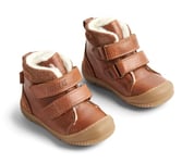 Wheat d'apprentissage pour Enfant Snug Tex-Unisexe-80% cuir-20% Daim-Respirantes-Imperméables Chaussure de première randonnée, 9002 Cognac, 24 EU