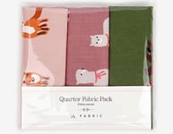 Dailylike Tissu pré-découpé : Quarter Pack, Animal, 45x55cm