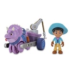 Dino Ranch Miguel & Tango Véhicule avec Dinosaure et Figurine Haut Environ 7,5 cm, comme visa en télévision, pour Enfants à partir de 3 Ans, DNA03300, Jeux Preziosi