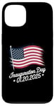 Coque pour iPhone 13 20 janvier 2025 Jour d'inauguration du drapeau américain du président Trump