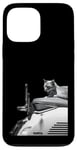 Coque pour iPhone 13 Pro Max Chat assis sur la moto Hasselblad 501cm 907x et x2d