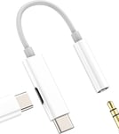 Adaptateur Jack Usb C Vers 3.5Mm Écouteur(2 En 1)Aux Audio Câble Pour Iphone 16 15 Pro Type C Chargeur Connecteur Double Prise Pour Apple Casque Adapter Pour Ipad Ecouteurs Voiture[QUE071232]