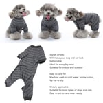 Pyjama Pour Chien Combinaison 'été Pour Chiot Col Côtelé élégant Gris