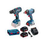 Bosch Sett GSR18V-28/GDX18V-180 2X4Ah i L-BOXX