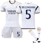 Real Madrid Hemmafotbollströja 2023-2024 Nr 5 Bellingham Vuxen XL adult XL NO.5