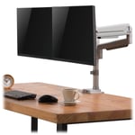 Dual-display Flex-arm Mount 13i Monitors Clamp Or Grommet Usb Au