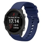 För Garmin Forerunner 245 Music 20mm enfärgad mjukt watch Navy Blue