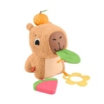 Fisher-Price Jouet Peluche Mon Capybara Câlins avec Anneaux de Dentition et hochet, pour bébés à partir de 3 Mois, HYR54