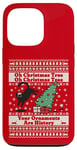 iPhone 13 Pro Oh Christmas Tree cat Ugly Christmas Sweater Funny cat lover Case