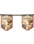 Flaggbanner med Tannhjul Motiver 4 meter - Steampunk