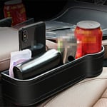 sikmoi Car Slotted Storage Box Car Seat Crevice Organizer Front Seat Gap Filler Multifunctional Pocket Storage with Car Cup Holder