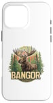 Coque pour iPhone 16 Pro Max Bangor Maine Moose Vacances en plein air Été Automne Randonnée Nature