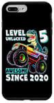 iPhone 7 Plus/8 Plus Level 5 Unlocked T Rex Monster Truck Dinosaur 5th Birthday Case