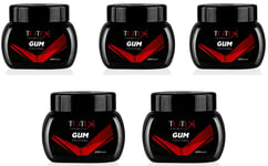 5x Totex Hair Styling Gummy Gumgel Hair Gel Red Strong Hold 250 ml By TOTEXUK