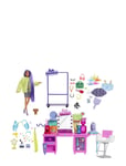 Extra Doll & Vanity Playset Toys Dolls & Accessories Dolls Multi/patterned Barbie