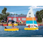 KIBRI 39159 1/87 MAQUETTE HO SET DE 8 BATEAUX DE PLAISANCE H0