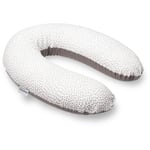 doomoo Coussin de Maternité et Coussin d'Allaitement Buddy, Ultra Confort, Certifié Oeko-Tex, Risotto Taupe