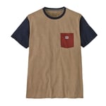 Patagonia Shop Sticker Pocket Responsibili-Tee t-skjorte herre Grayling Brown 37762 GRBN L 2024