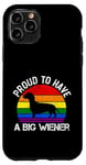 Coque pour iPhone 11 Pro Rainbow LGBT Love Weiners Dogs Love Love Funny Gay Man Pride Fun