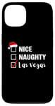 Coque pour iPhone 13 Nice Naughty Las Vegas - Père Noël amusant jeu de Noël