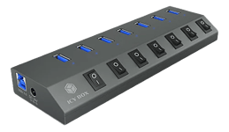 ICYBOX – 7 Port USB 3.0 hub and charger (IB-HUB1701-C3)