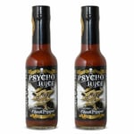 Dr Burnorium Psycho Juice Set Of 2 Extreme Ghost Pepper Very Hot Chilli Sauce