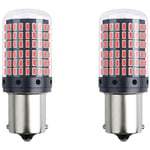 Tlily - 2 PièCes Voiture P21-5W BAY15D 1157 led Canbus LumièRe 3014 144SMD Ampoule Sans Erreur Clignotant Automatique de Frein Lampe Rouge