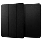 iPad Air 13" (2024) Spigen Urban Fit Stoff Deksel med Pekepenn Holder - Svart