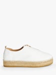 John Lewis Koko Leather Flatform Espadrilles