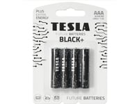 Tesla Black Alkaline Batteri Aaa Lr03 (4 Stk) - 2293103