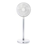 Kamome Living, Ventilateur de Sol, Ventilateur de Table, extrêmement Silencieux (Max. 42 DB), réglable en continu, réglable en Hauteur, Oscillation Horizontale, Compartiment pour l'huile aromatique