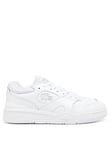 Lacoste Lineshot Leather Trainers - White, White, Size 7, Men