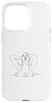 Coque pour iPhone 15 Pro Max sexy shirt sexy sweat à capuche lignes chaudes femme en eau dessin