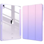 FINTIE Coque pour iPad Air 13 Pouces 2024 M2 - [Rangement de Stylet] Coque Arrière Transparente Claire, Étui Antichoc avec Bord en TPU Housse Pliable Sommeil/Réveil Auto, Ombre Fantaisie