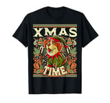 Saint Bernard X-Mas Time Dog Christmas Santa Claus T-Shirt