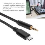 USB C To 3.5mm Sound Cable HiFi Stereo Plug And Play Weaved Type C To AUX Ma UK