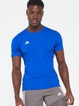 adidas Mens Running Adizero T-Shirt - Blue, Blue, Size M, Men