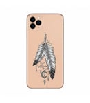 Coque Iphone 11 PRO MAX plumes dreamcatcher reves indien transparent