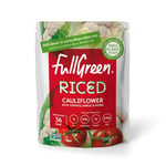 Fullgreen, Cauliflower Rice With Tomato, Garlic & Herbs - Rice Alternative, Low Carbs & Keto Friendly, Low Calorie, Ready to Eat, Rice Alternative, Vegan - case of 6x 200g pouches - made in the UK