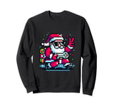 Funny Video Games Santa Gamer 8-bit Gaming Christmas Gamers Sweatshirt