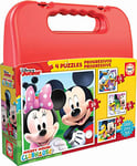 Educa - Koffer Progressive Puzzle - Mickey Mouse Clubhouse - Set de 4 Puzzles. Recommandé à partir de 3 Ans (16505)