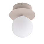 Globen Lighting Art Deco vägglampa/plafond IP44 mud/opalglas