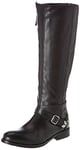 Tommy Hilfiger Piper 6A, Bottes Cavalières fourrées Femme, Noir (990 Black), 41 EU