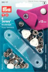 Prym - Jersey Trykknapper, 12mm, Kappe, Perlemor, 390117