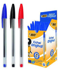 Stylos Balle BIC Cristal Original Bleu 50 Pièces