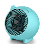 WN-PZF Fan Heater And Cooler, Portable Household Mini-Speed Hot Air Heater, Ptc Ceramic Heating Element + Intelligent Temperature Control + Convection Air Duct Design, 110~220v,Blue
