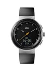 Braun Step Counter Watch With Silicon Black Strap