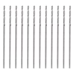 12pcs HSS Jobber Twist Micro Drill Bits 0.5mm / 0.02" #75 for Hard Metal